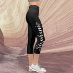 カラーを選択カスタムYoga Name Capriレギンス カプリレギンス<br><div class="desc">カラーのヨガカスタムレギンスを選べ！エッジからエッジまで印刷し、大きな白いスクリプトで名前を付けて片脚を上げる！サンプルは黒いが、好みの色にカスタマイズ簡単になることができる。また、簡単を変更または削除するサンプル文字、"独自の作成"。All Rights Reserved © 2016 Alan & Marcia Socolik.</div>