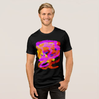 カラーアイディア抽象芸術マインドストレス トライブレンドTシャツ
