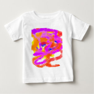 カラーアイディア抽象芸術マインドストレス ベビーTシャツ