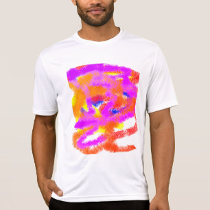 カラーアイディア抽象芸術マインドストレス Tシャツ