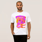 カラーアイディア抽象芸術マインドストレス Tシャツ (正面フル)