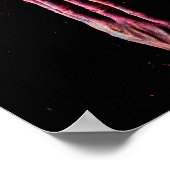 カラーアウトサイドザラインHoliパウダーデザイン ポスター (角)