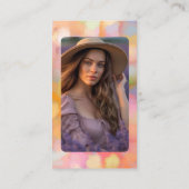 カラーアナリスト個人スタイリストモダン 名刺 (裏面)