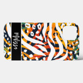 カラーアニマルプリント パーソナライズされた Case-Mate iPhoneケース (裏面 (横))