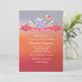 カラーアピール赤ちゃんシャワー招待状 招待状 (スタンド正面)
