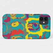 カラーアポップ・アートのートdjヘッドフォン Case-Mate iPhoneケース (裏面(横))