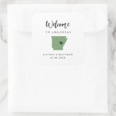 カラーアーカンソー結婚スの歓迎バッグまたはボックス スクエアシール (バッグ)