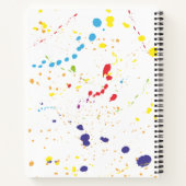 カラーアートかわいいパーソナライズされたキッドsketchbook ノートブック (裏面)