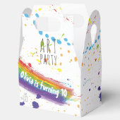 カラーアートパーティー誕生日 フェイバーボックス (オープン)