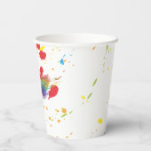 カラーアートパーティー誕生日 紙コップ (裏面)