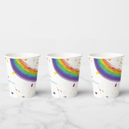 カラーアートパーティー誕生日 紙コップ