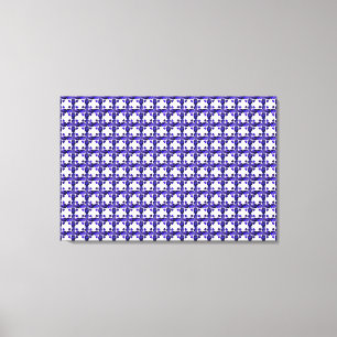 カラーアート、青 キャンバスプリント