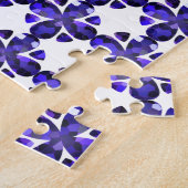 カラーアート、青 ジグソーパズル (側面)