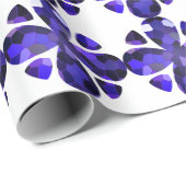 カラーアート、青 ラッピングペーパー (ロールコーナー)