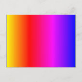 カラーイエローオレンジレッドピンクマゼンタ紫青 ポストカード (正面)