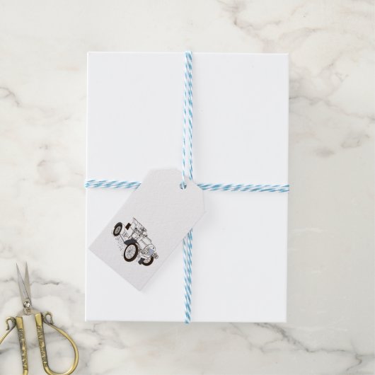 カラーイラストレーション ギフトタグ (より糸付き)