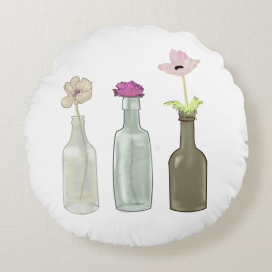 カラーイラストレーション ラウンドクッション (正面)