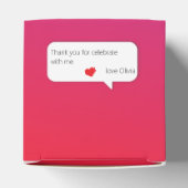 カラーインスタパーティー誕生日招待状 フェイバーボックス (上部)