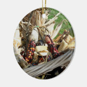 カラーインディアンコーンオータム自然オーナメント セラミックオーナメント (左)