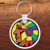 カラーインディアンヘッド キーホルダー (正面)