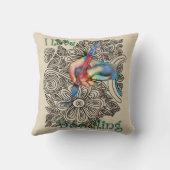 カラーインドードルアート クッション (裏面)