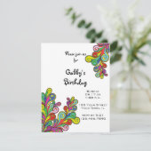 カラーウェーブスバースデーパーティー 招待状 (スタンド正面)