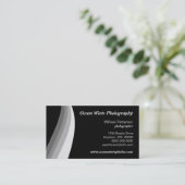 カラーウェーブ名刺、グレー 名刺 (スタンド正面)