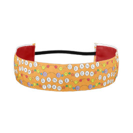 カラーウォーオレンジチームヘアアクセサリー アスレチックヘッドバンド