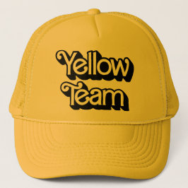 カラーウォー黄色チームハット キャップ