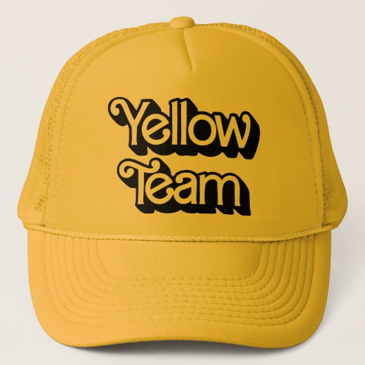 カラーウォー黄色チームハット キャップ (正面)