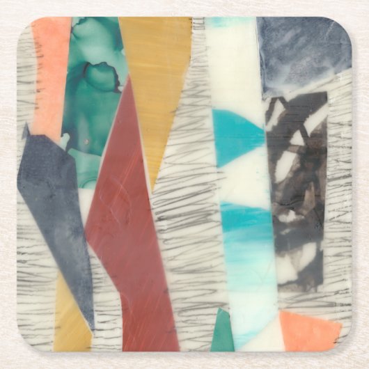 カラーエッジII スクエアペーパーコースター (正面)