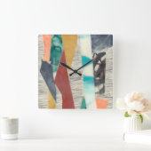 カラーエッジII スクエア壁時計 (ホーム)