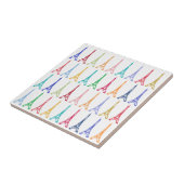 カラーエッフェルタワーズパターン タイル (側面)