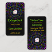 カラーエナジーヨガ女神ロゴ付き名刺 名刺 (正面/裏面)