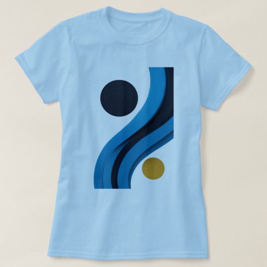 カラーエレガントアート女子Tシャツ Tシャツ (デザイン正面)