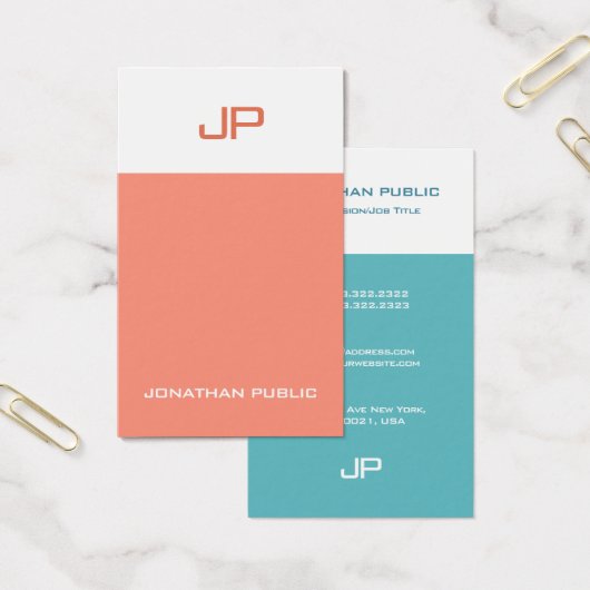 カラーエレガントエリートデザインモダンモノグラムの (オフィス)