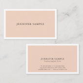 カラーエレガントクリエイティブモダンデザイントレンディープレーン 名刺 (正面/裏面)