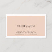 カラーエレガントクリエイティブモダンデザイントレンディープレーン 名刺 (裏面)