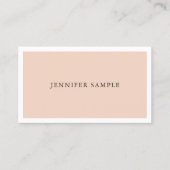 カラーエレガントクリエイティブモダンデザイントレンディープレーン 名刺 (正面)