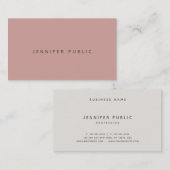 カラーエレガントクリーンプロフェッショナルテンプレートモダン 名刺 (正面/裏面)