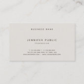 カラーエレガントクリーンプロフェッショナルテンプレートモダン 名刺 (裏面)