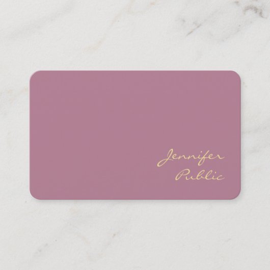 カラーエレガントトレンディーシルクモダンフィニッシュラグジュアリー 名刺 (正面)