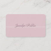 カラーエレガントモダンプロフェッショナルトレンディープレーン 名刺 (正面)