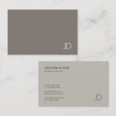 カラーエレガントモノグモダンラムテンプレートトレンディー 名刺 (正面/裏面)