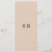 カラーエレガント無地のダスティシャンパーニュ金ゴールド結婚ズ メニュー (裏面)