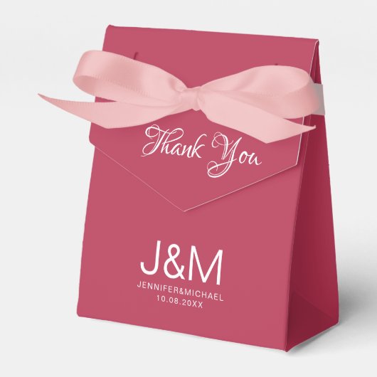 カラーエレガント無地のビバマゼンタカリグラフィー フェイバーボックス (正面サイド)