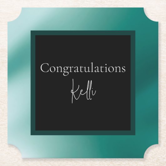 カラーエレガント紙コースター ペーパーコースター (正面)