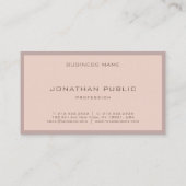 カラーエレガント調和モダンシンプルスタイリッシュプレーン 名刺 (裏面)