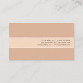 カラーエレガント調和モダンプレミアムリネンラグジュアリー 名刺 (裏面)