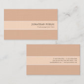 カラーエレガント調和モダンプレミアムリネンラグジュアリー 名刺 (正面/裏面)